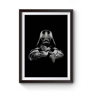 DJ Darth Vader Parody Premium Matte Poster