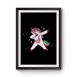 Dabbing Unicorn Premium Matte Poster