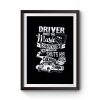 Driver Picks The Music Premium Matte Poster