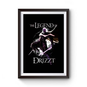 Drizzt DoUrden The Crystal Shard Forgotten Realms Salvatore Premium Matte Poster