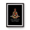 Easily Distracted by Yoga and Books Premium Matte Poster