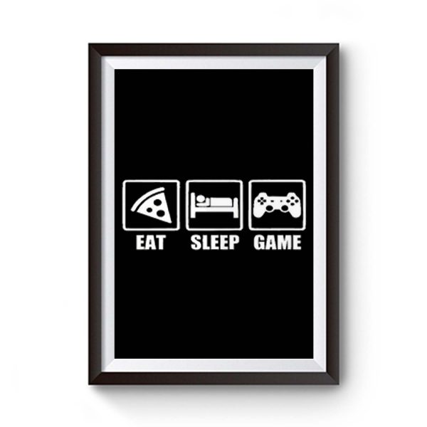 Eat Sleep Game Gaming Lovers Day Premium Matte Poster