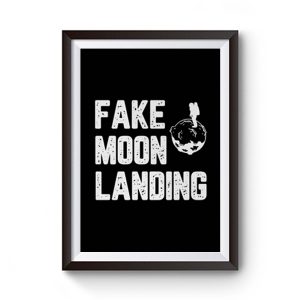 Fake News Landing Premium Matte Poster