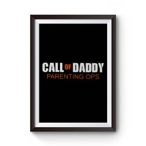 Gamer Dad Call of Daddy Parenting Ops Premium Matte Poster
