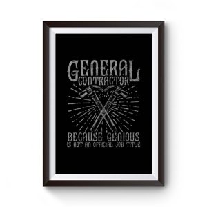 General Contractor Premium Matte Poster