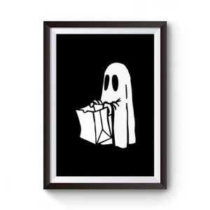 Gespenst Trick or Treat Halloween Premium Matte Poster