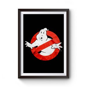 Ghostbusters Distressed Logo vintage maglia Uomo Ufficiale Premium Matte Poster