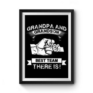 Grandpa and Grandson New Grandfather Premium Matte Poster