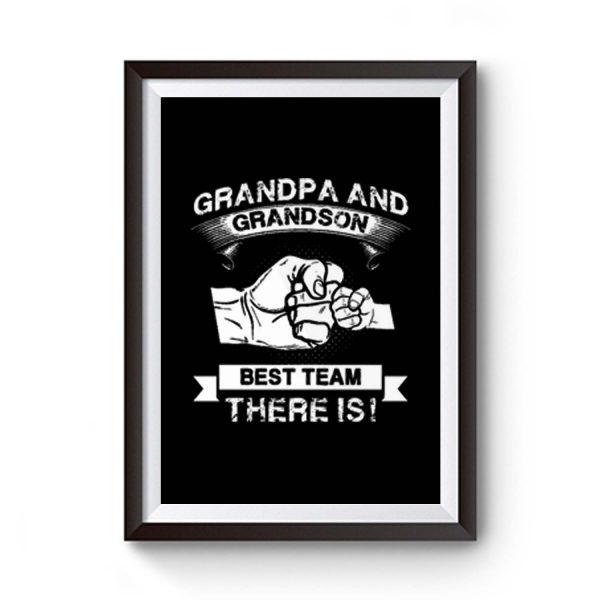 Grandpa and Grandson Premium Matte Poster