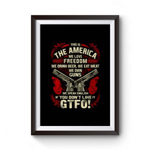 Gun Control This is The America Premium Matte Poster