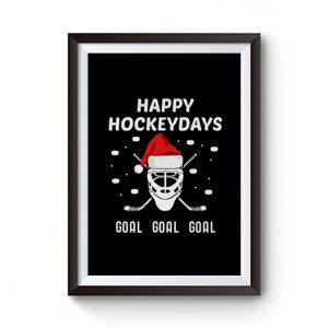 Happy Hockeydays Christmas Hockey Premium Matte Poster