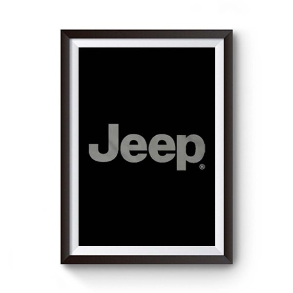 JeepC2AE Text Blackout Premium Matte Poster