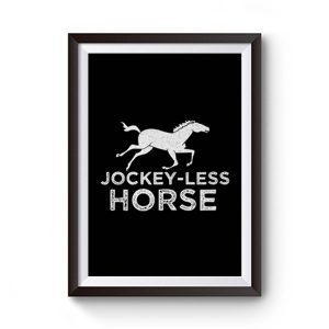 Jockey Less Horse Running Horse Premium Matte Poster