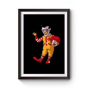 Joker Ronald Mcdonald Premium Matte Poster