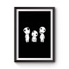 Kodama tree spirits studio ghibli Premium Matte Poster