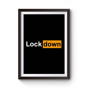 Lock Down Parody Porn Hub Social Distancing Fathers Day Top Premium Matte Poster