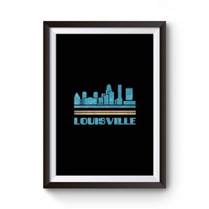 Louisville Shirt Louisville City Kentucky KY Skyline Tee Cityscape Premium Matte Poster