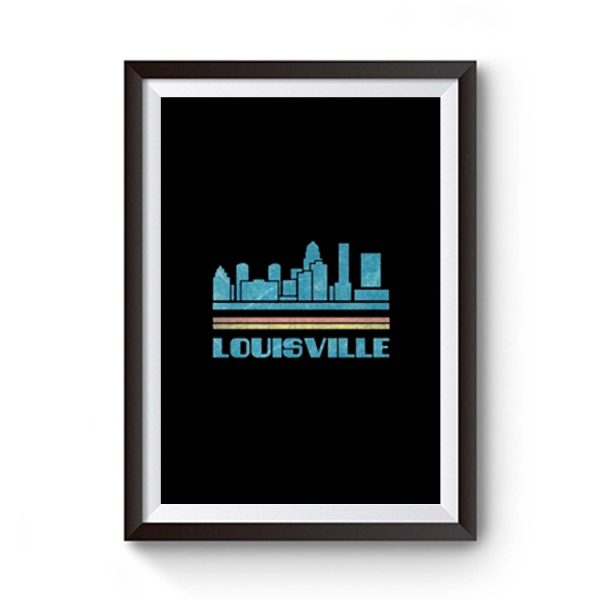 Louisville Shirt Louisville City Kentucky KY Skyline Tee Cityscape Premium Matte Poster