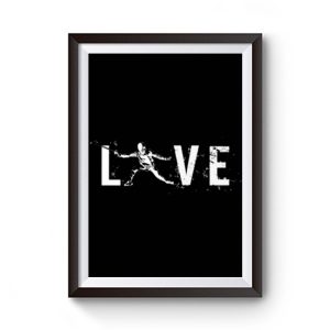 Love Fencing Sabre Premium Matte Poster