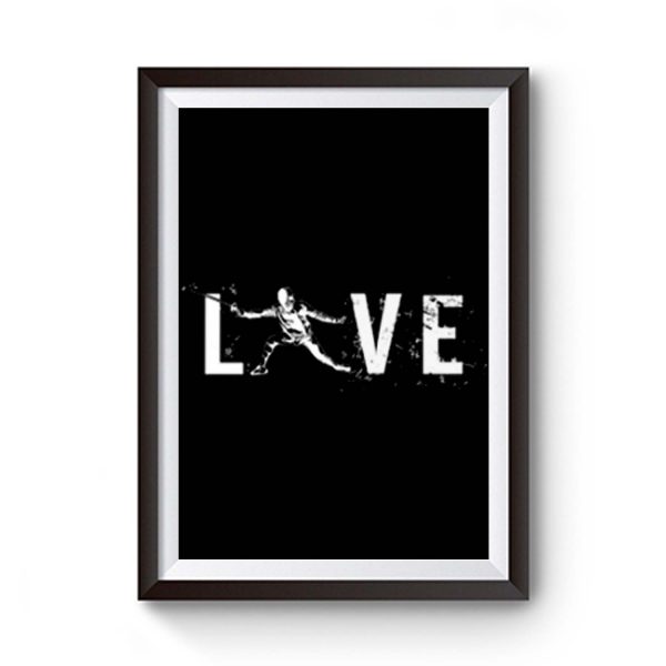 Love Fencing Sabre Premium Matte Poster