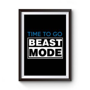 Mens Beast Mode GYM Premium Matte Poster