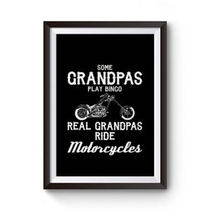 Motorcycles For Grandpa t Grandfather Premium Matte Poster