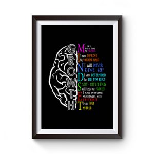 Music I Can Learn Grow Mindset Premium Matte Poster