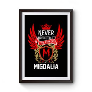 Never Underestimate The Power Migdalia Premium Matte Poster