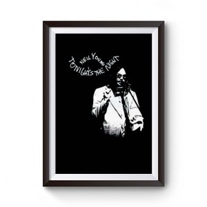 New Neil Young Tonights The Night Album Cover Mens Black Premium Matte Poster