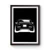 Nissan 350Z Outline Rear Car Premium Matte Poster