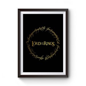 One ring and lord of the rings Premium Matte Poster