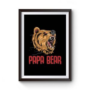 Papa Bear Honey BearGift For Dad Daddy Premium Matte Poster