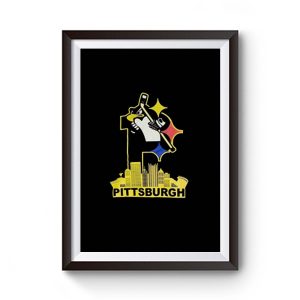 Pittsburgh Steelers Pirates Penguins 3 Favorite Team Premium Matte Poster