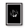 Praying Hands Religous Christians Christianity Premium Matte Poster