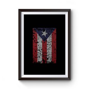 Puerto Rico Rican Beisbol Futbol Flag Premium Matte Poster