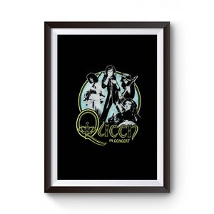Queen In Concert Band Premium Matte Poster