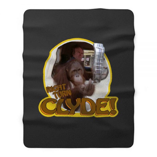 70s Eastwood Classic Every Which Way But Loose Right Turn Clyde Fleece Blanket