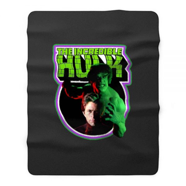 70s Tv Classic The Incredible Hulk Poster Art Fleece Blanket