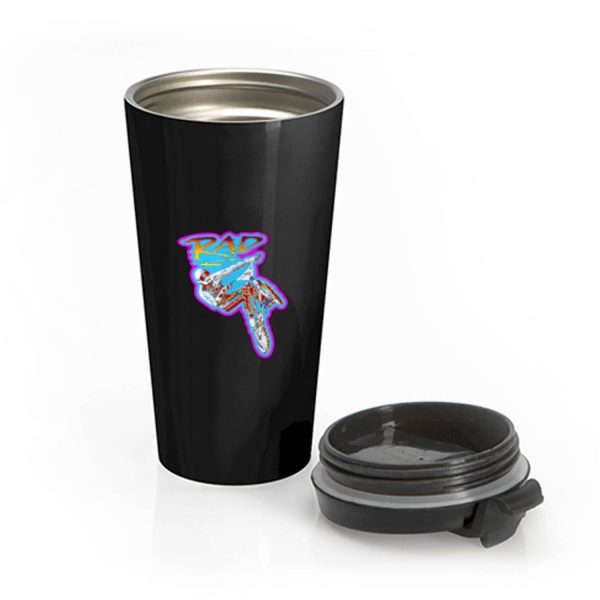 80s Bmx Classic Rad Poster Art Stainless Steel Travel Mug