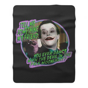 80s Classic Batman The Joker Dance With the Devil Fleece Blanket