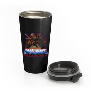 80s Classic Masters of the Universe He Man And Blade Stainless Steel Travel Mug