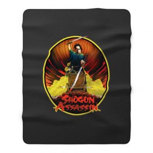 80s Samurai Classic Shogun Assassin Lone Wolf Cub Poster Art Fleece Blanket