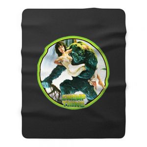 80s Wes Craven Classic Swamp Thing Poster Art Fleece Blanket