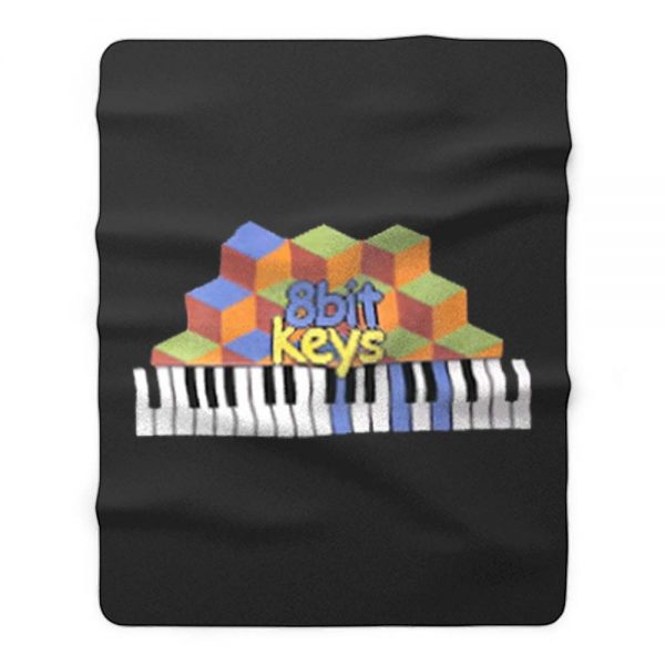 8bit Keys Piano Classic Retro Fleece Blanket