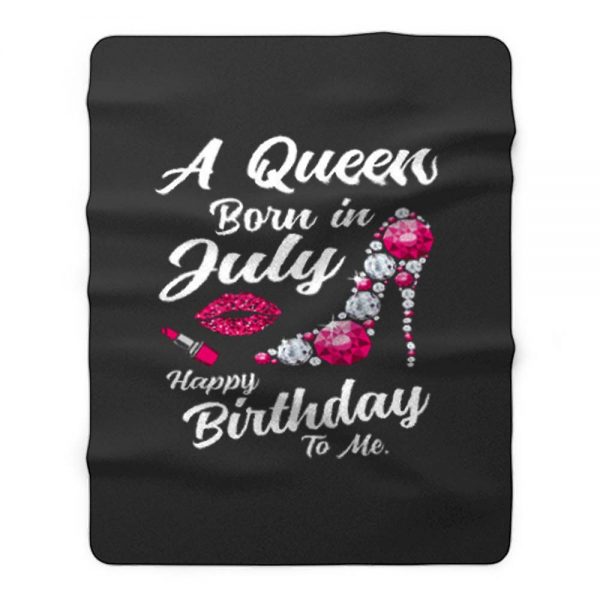 A Queen Born Un Fleece Blanket