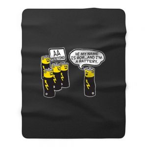 Aa Battery Meeting Fleece Blanket