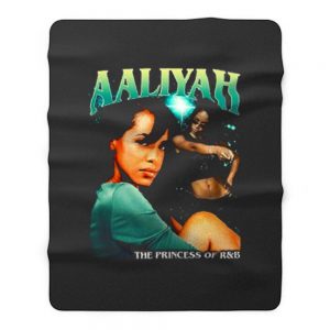 Aaliyah Cover Tour Vintage Fleece Blanket