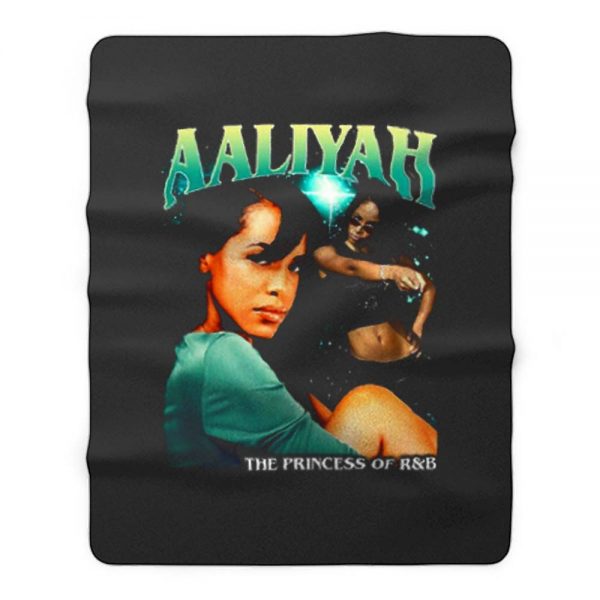 Aaliyah Cover Tour Vintage Fleece Blanket