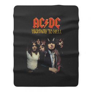 Ac Dc Highway To Hell Fleece Blanket