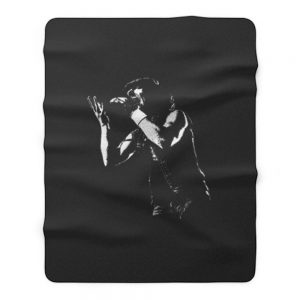 Ac Dc Rock Band Brian Johnson Fleece Blanket